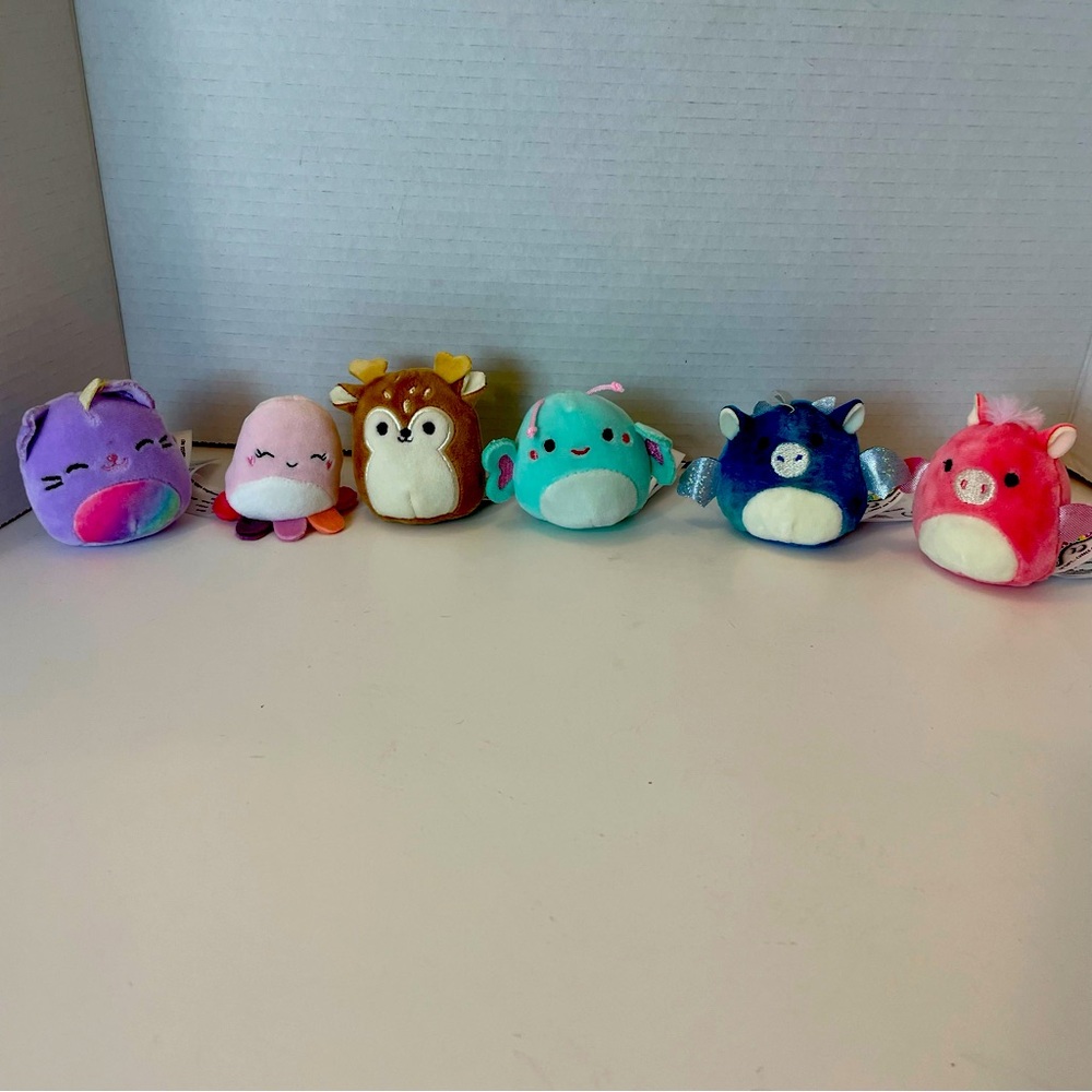 Squishmallow Micromallows LOT of 6 Stuffed Animal Plush Collectibles Gift